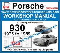 Porsche 930 Service repair workshop manual